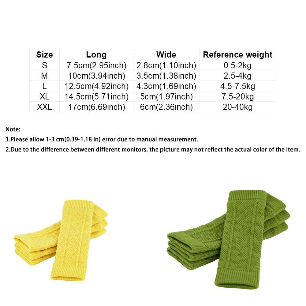 Protège-coude Anti-salissure Chaud pour Animal de Compagnie Élastique Anti-saleté Tricoté Jambière pour Chien Chaussettes Confortables pour Animal de Compagnie Maison 2