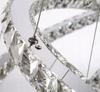 Crystal Chandelier Ceiling Hanging Lamp 3 Ring Mirror Living Room Cold