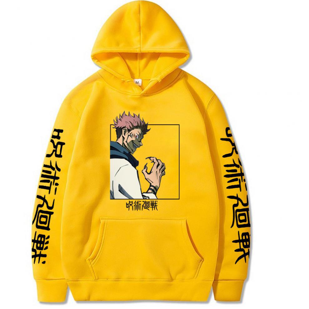 Jujutsu Kaisen Gojo Satoru Graphic Hoodies Vintage Oversized Hooded Hip Hop Long Sleeves Hoodie Men Women Clothes