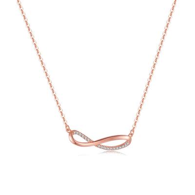 Necklace for Popular of 925 Hypoallergenic 5A for Everyday for Birthday Gift for Women [FH.bird] Rust-proof Women, "Promise Love", Silver, Necklace,