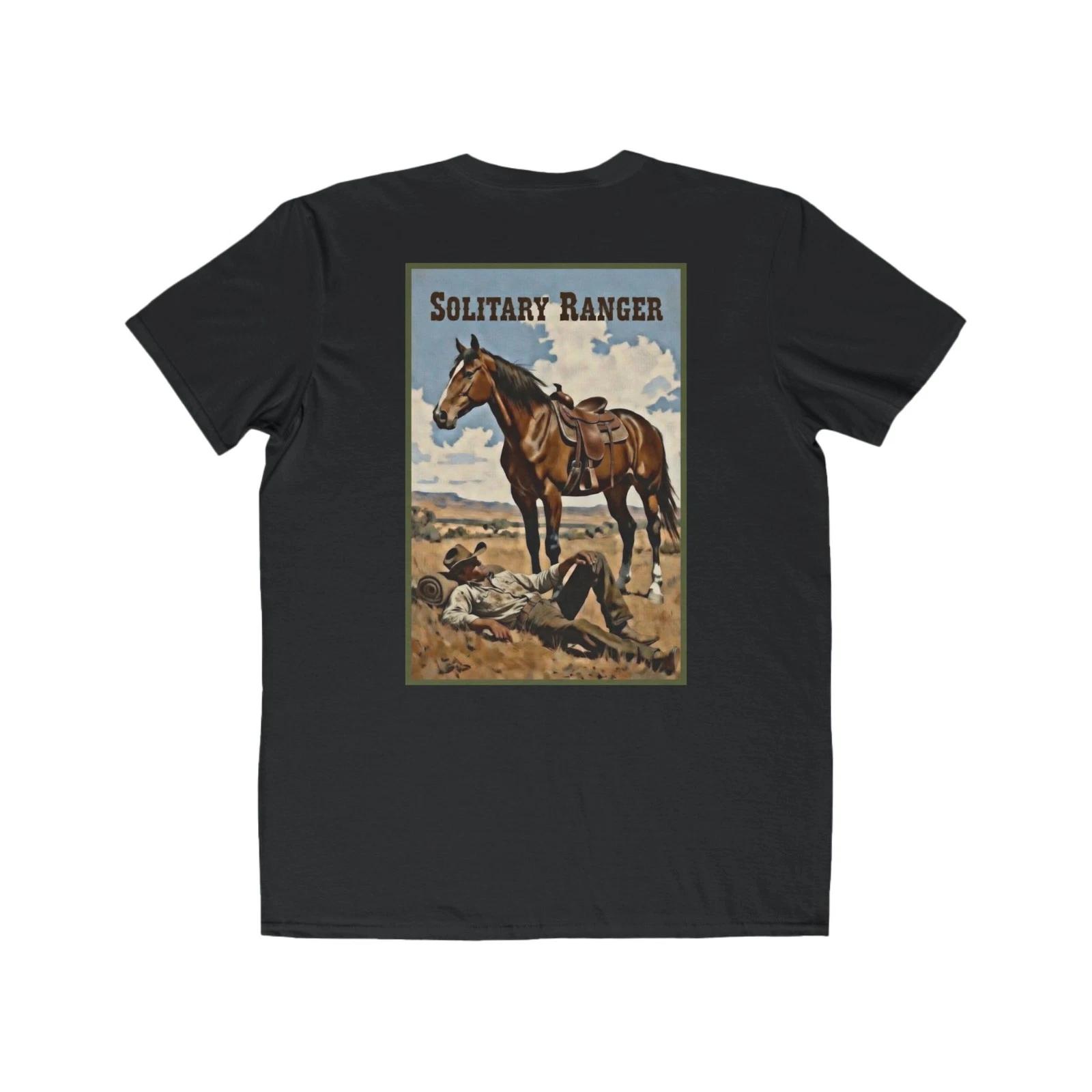 

Solitary Ranger Western Cowboy Texas Old West Men s Tee M