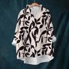 Women's Loose Ruffled Retro Floral Print Stand Collar Long Sleeve Cotton And Linen Top