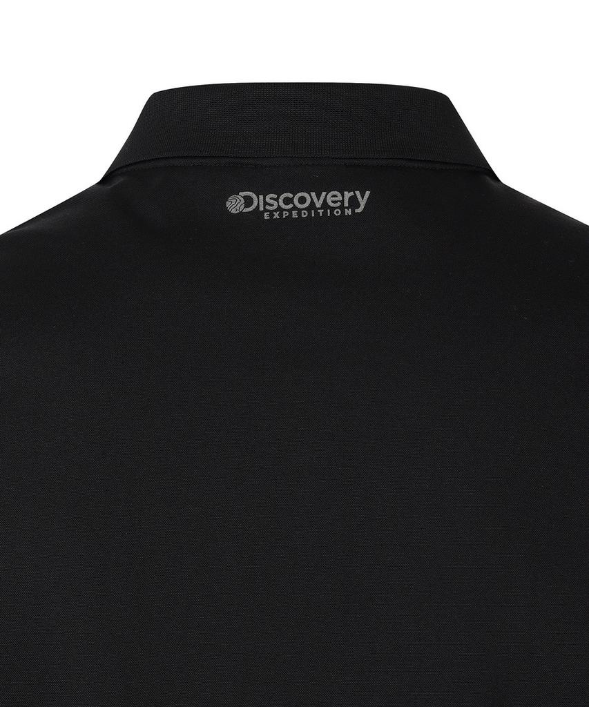DISCOVERY EXPEDITION Men'S Essential Cleanfeel Polo Shirt (Black)