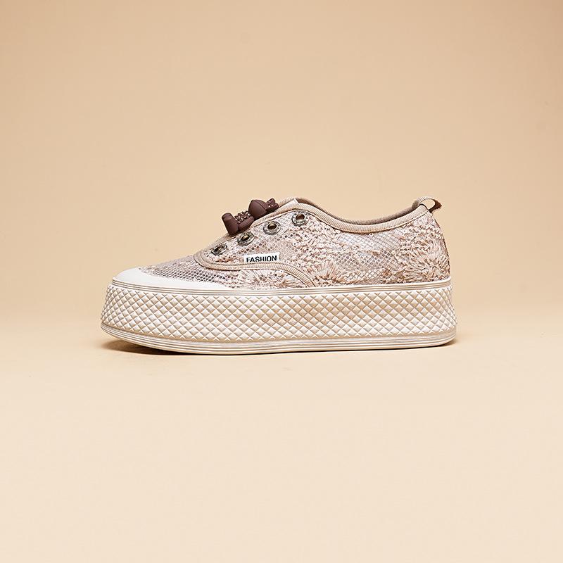 

Специальный бренд Специальное предложение Xiaoxiangfeng Рыбацкие туфли Женские 2025 Лето Распродажа Медведь Кружево Ленивые На одну ногу Сетка 40 хаки