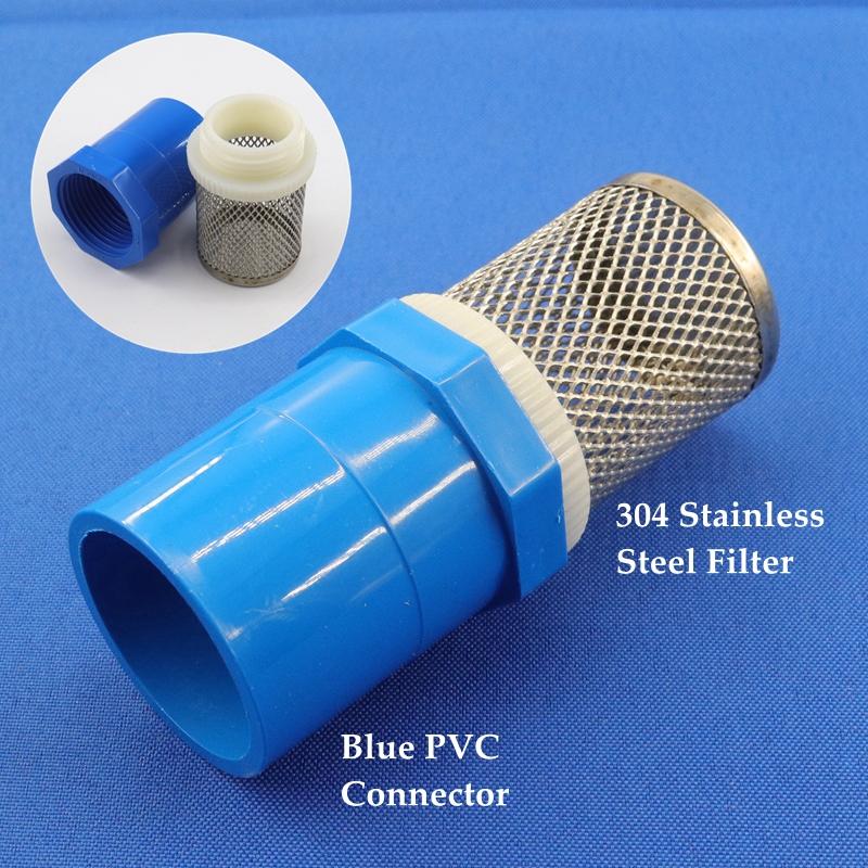 

20~50mm 304 Stainless Steel Filter PVC/UPVC Pipe Set Aquarium Tank Water Pump Inlet Tube Filter Garden Drip Irrigation Filter 20mm
