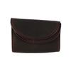 Mini Wallet - EXCELLANC - EX0467 - Sheepskin - Horizontal Format - Black Red Stitching