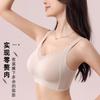 Autumn and Winter Underwear Women's Soft Support Lift Up Support Gather and Close Sub-breasts Semi-fixed Cup Seamless Back Bra