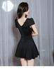 Sexy Low-Cut College Style Slim Fit A-Line Dress