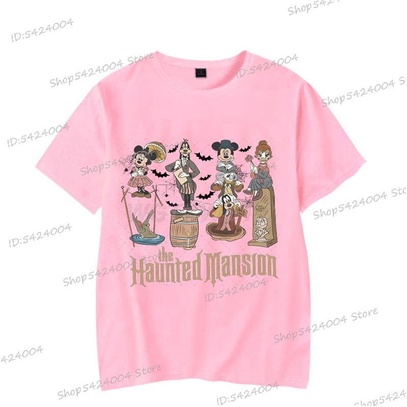 Cartoon Mickey Halloween T-shirts Be Haunted Spooky Season Streetwear Men Women Fashion Disney Halloween Party Tshirts Gifts