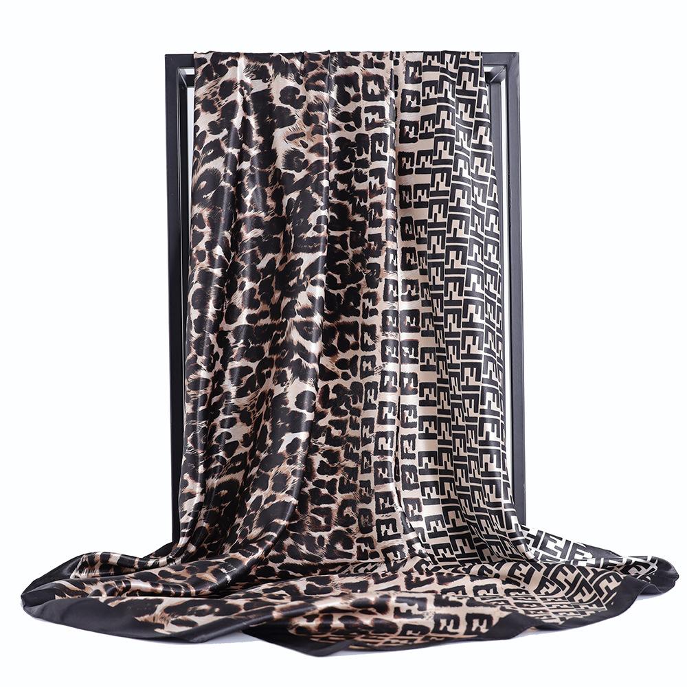 Vysoce kvalitní luxusní hedvábné šátky čelenka Šály Šála na krk pro ženy Řetízek Hedvábný šátek Dámská ozdobná šála