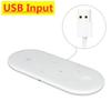 3 In 1 Fast Wireless Charger Pad Stand Desktop Type C USB A Charging Station For Samsung iPhone  Watch 2-8 SE Airpods Pro