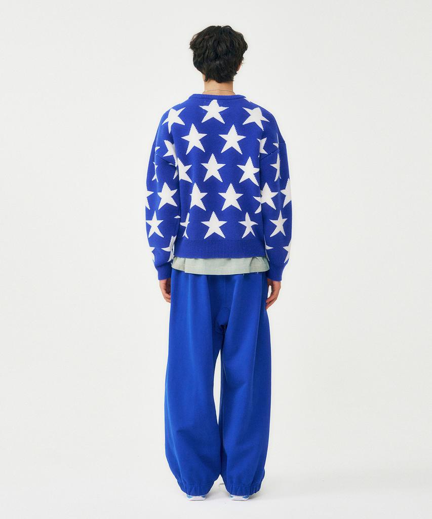 Peulomaleul 80S Vintage Graphic Knit / Blue