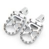 Aftermarket Anti-Slip Foot Pegs BMW R18 Motorcycle Front Rider Footrests Black Or Chrome Finish