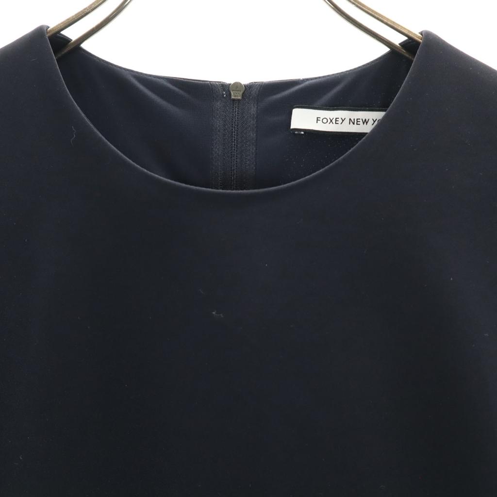 FOXEY NEW YORK No sleeve Knee-length dress 40 Navy Women Used