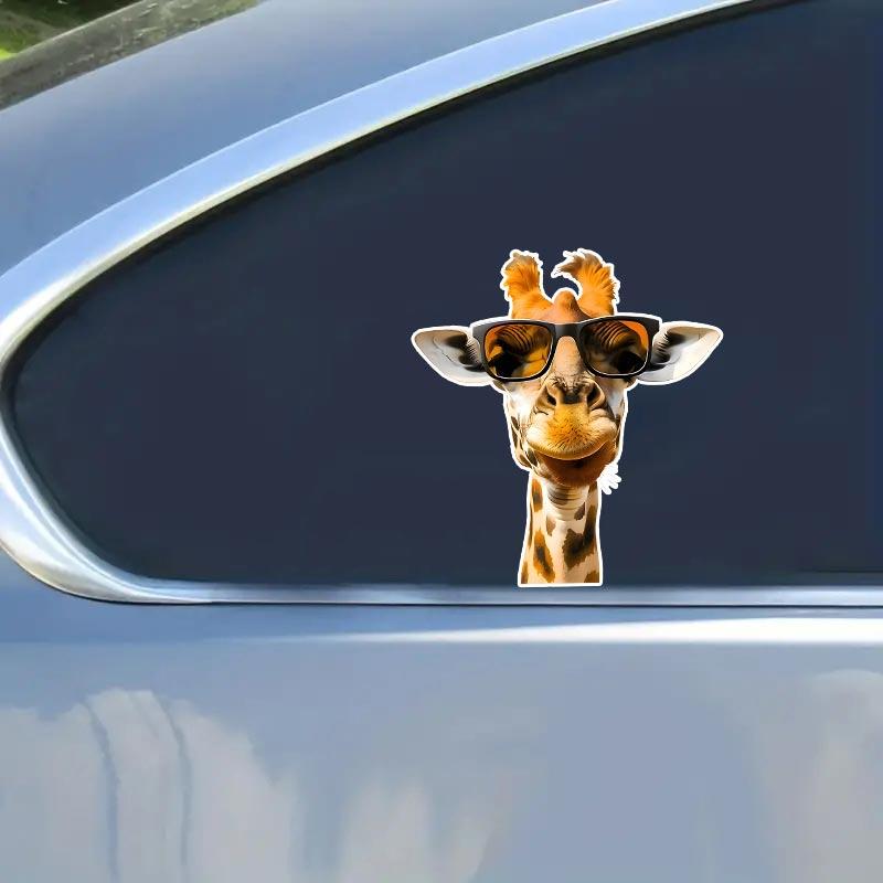 Charming Giraffe Car Stickers Waterproof Vinyl Decals Auto Body Window Bumper Decor Motorcycle Helmet Stickers TM133