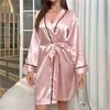 You can wear nightgowns, sexy long spring and summer women's bathrobes, long-sleeved high-end pajamas, hot-selling loungewear