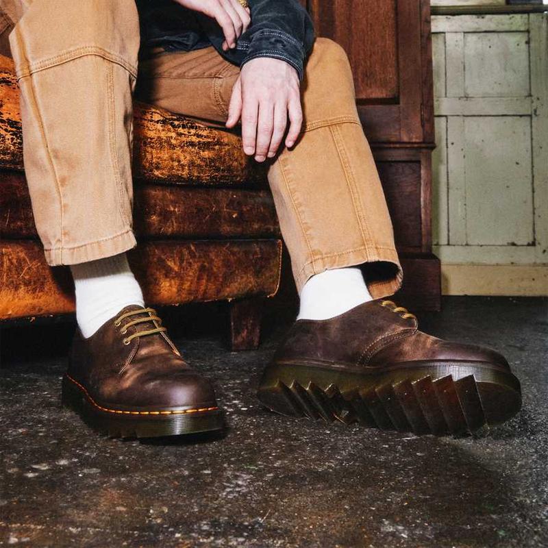 Dr. Martens 1461 Ziggy Módní Retro Ležérní Pánské Boty Hnědé 26922207