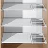 Nail-Free Retractable Storage Shelf for Closet, Kitchen, Dorm, Cabinet, or Bathroom 