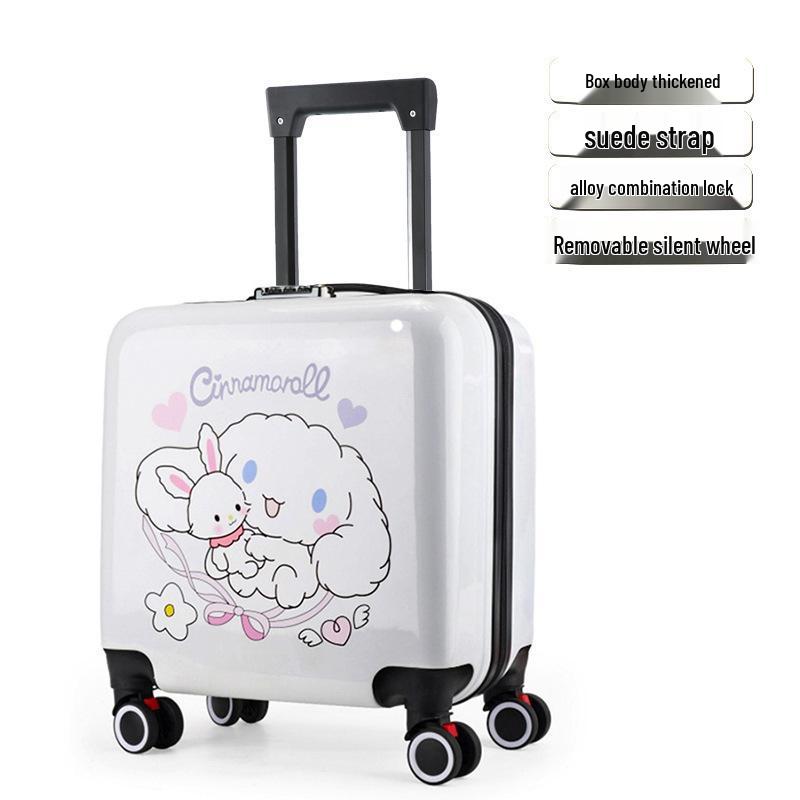 Children's Cartoon Trolley Suitcase with Universal Wheels - Ideal for Boys and Girls