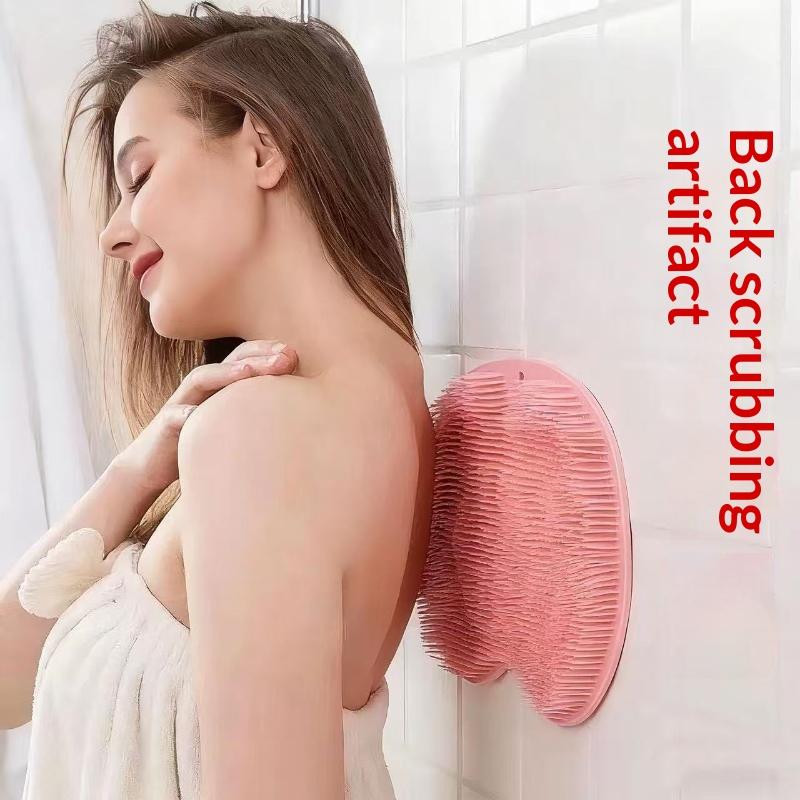 Multifunkční silikonová protiskluzová podložka do sprchy s přísavkami Exfoliační masážní nástroj pro odstranění odumřelé kůže z chodidel a zad Použití v koupelně