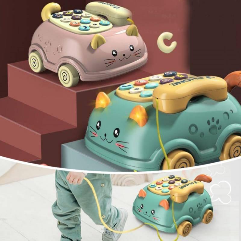 Cat-themed Bilingual Phone Toy For Kids