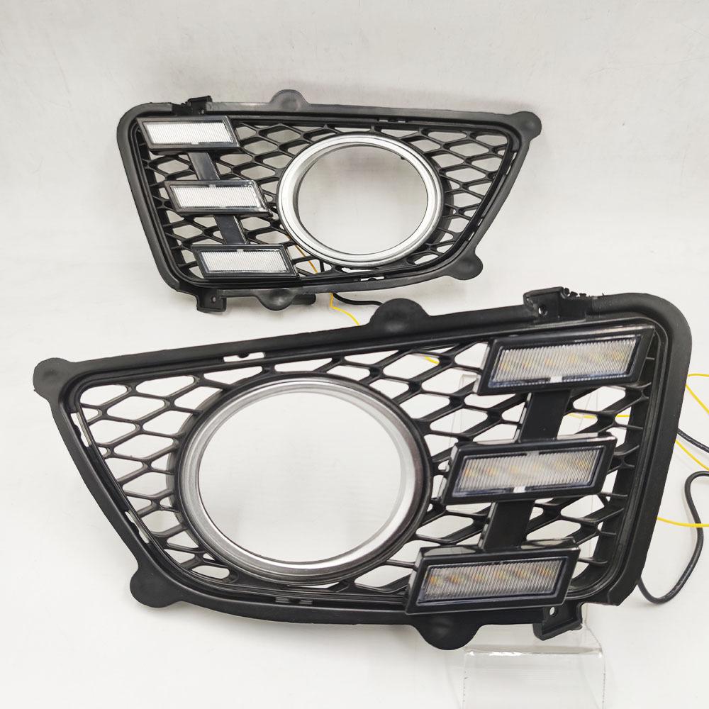 2PCS LED Daytime Running Light For Sportage 2007-2012 Dimming Style Relay Waterproof ABS 12V Car LED DRL Lamp Daylight