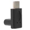 90 Grad Auf Ab Typ C Adapter Tragbar Stabil Stecker auf Buchse Adapter zum Laden Daten Video Schwarz