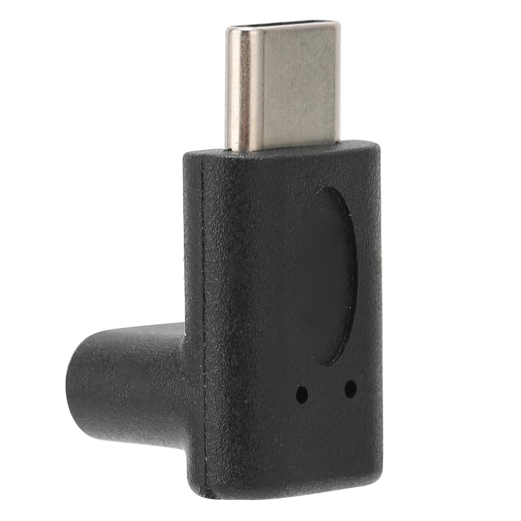 90 Grad Auf Ab Typ C Adapter Tragbar Stabil Stecker auf Buchse Adapter zum Laden Daten Video Schwarz
