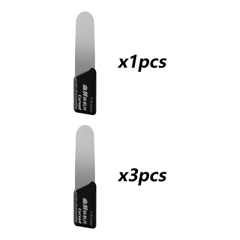 High Strength 0.1mm Steel Phone Pry Tool For Curved Display Removal Ergonomic Grip And Slim Design Smartphone Repair Accessory