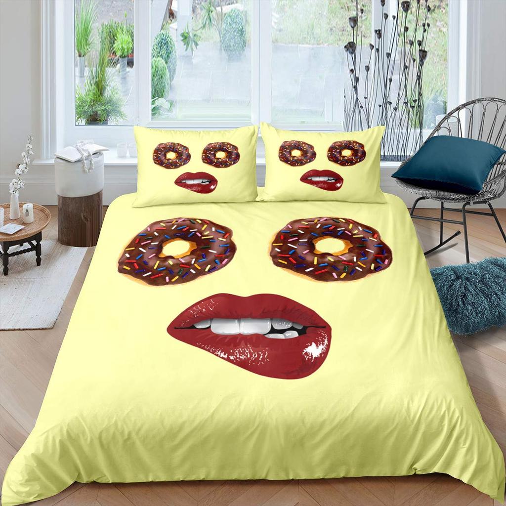 Comfortable Stylish Pattern Duvet Cover Set With Duvet Cover And Pillowcases King Queen Twin Sizes For All Ages