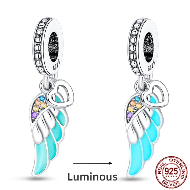 Copper Ocean Series Octopus Turtle Luminous Charms Fit 4Mm Hole Diameter Bracelet Charm Beads Necklace Diy Female Jewelry