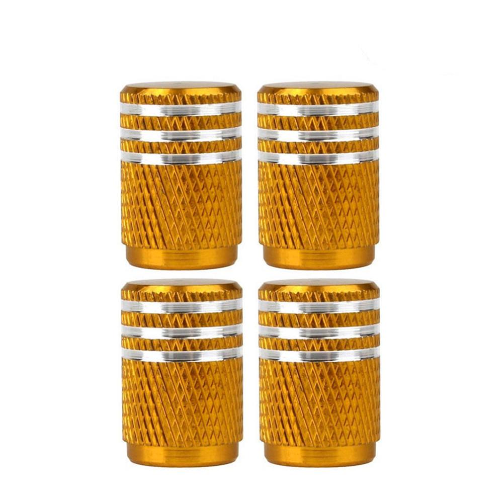 DSYCAR 4Pcs/Lot Universal Alu-Alloy Tire Valve Caps for Car Truck Motorcycle Bicycle Valve Stem Cover Tire Accessories Valve Stems 1