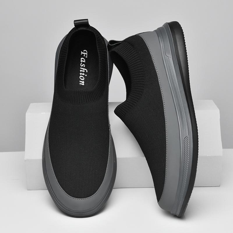 Fashion Comfy Mens Casual Sports Shoes Summer Canvas Shoes Comfortable Sneakers Breathable Cloth Shoes Slip on Loafers Walking Footwear