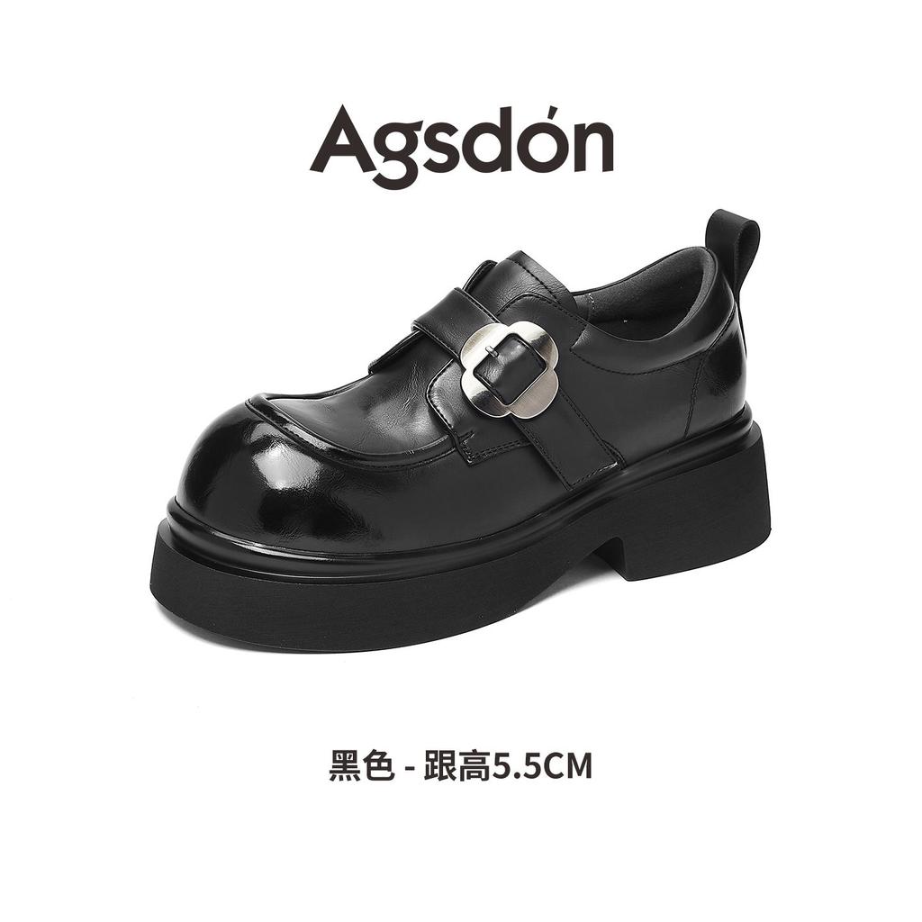 Platform-soled New Spring Retro British Small Leather Shoes Commuter Shoes