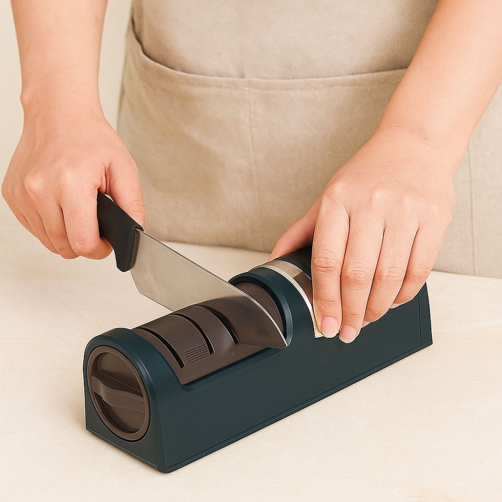 Rechargeable Wireless Electric Cutter Sharpener Coarse and Fine Cutter Whetstone Kitchen
