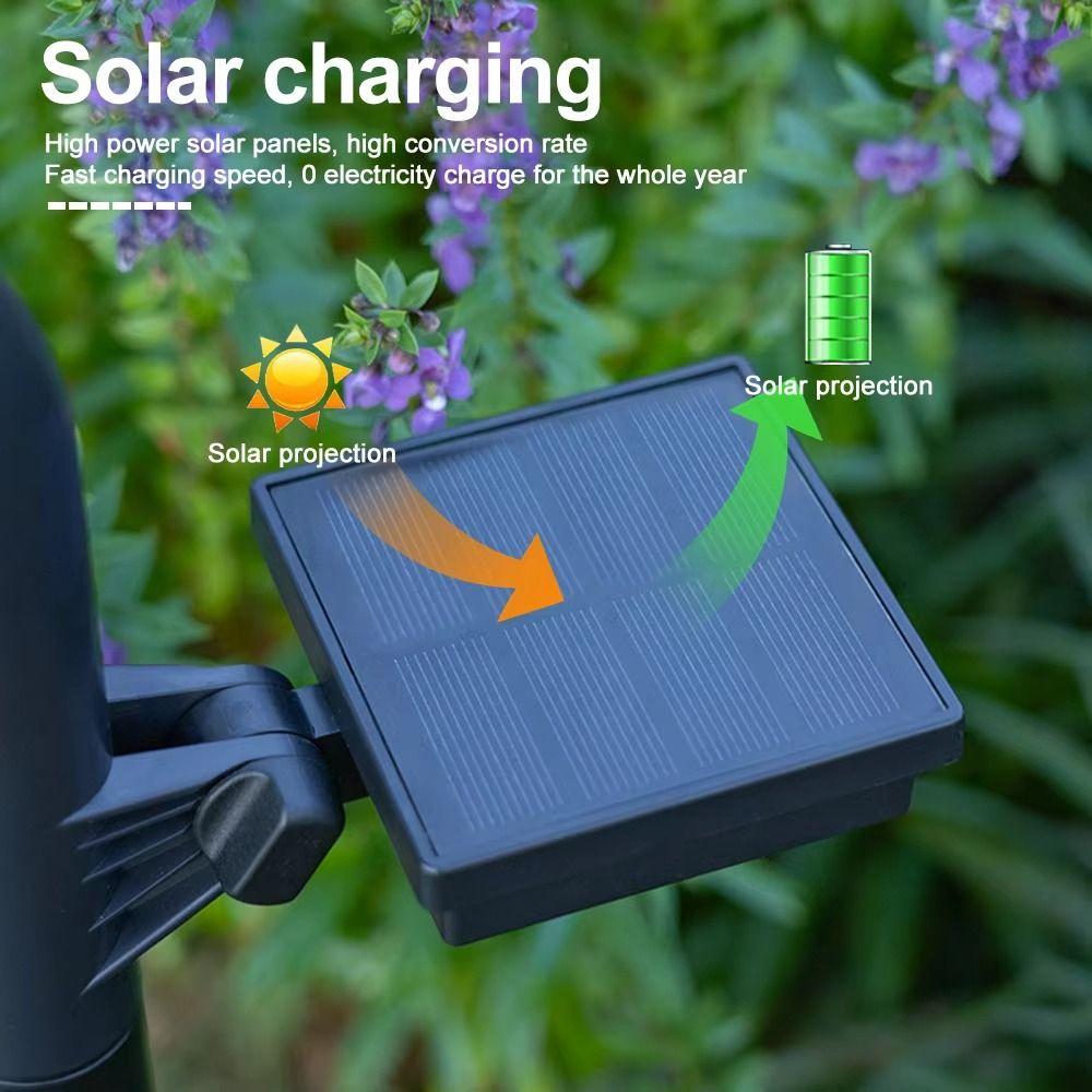 Waterproof Solar Power Solar Pathway Lights Warm White Light Garden Stake Lights  Walkway Lighting