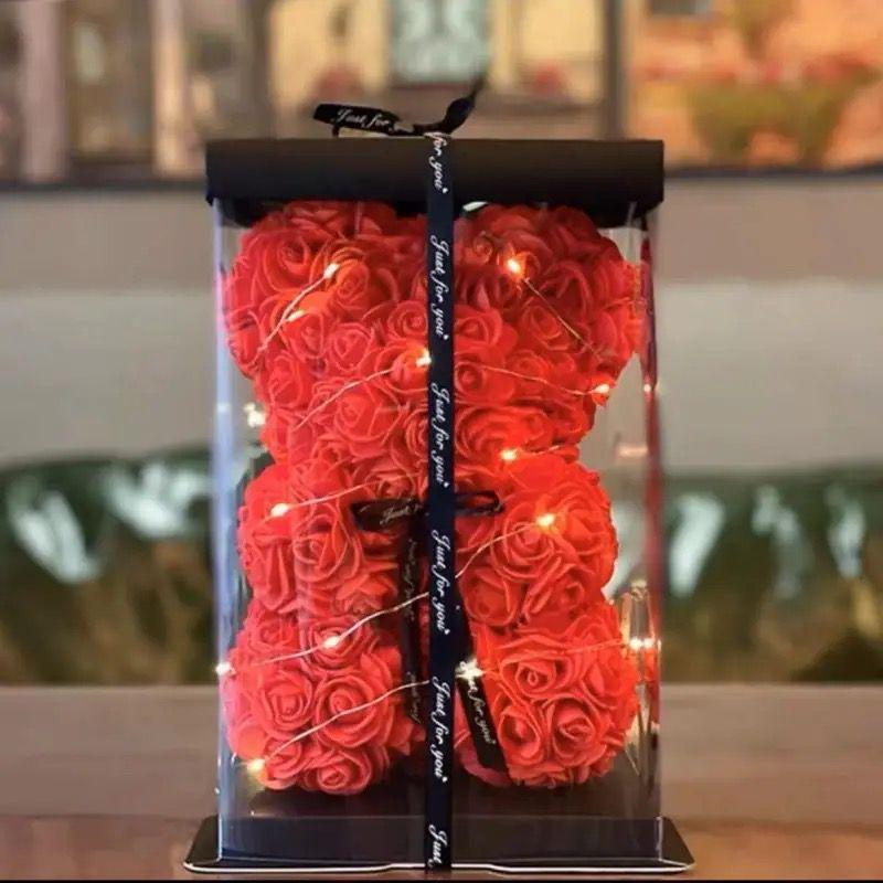 

70cm Eternal Rose Flower Bear - Perfect Gift for Girlfriend, Best Friend, Valentine s, Qixi, and Birthday Celebrations