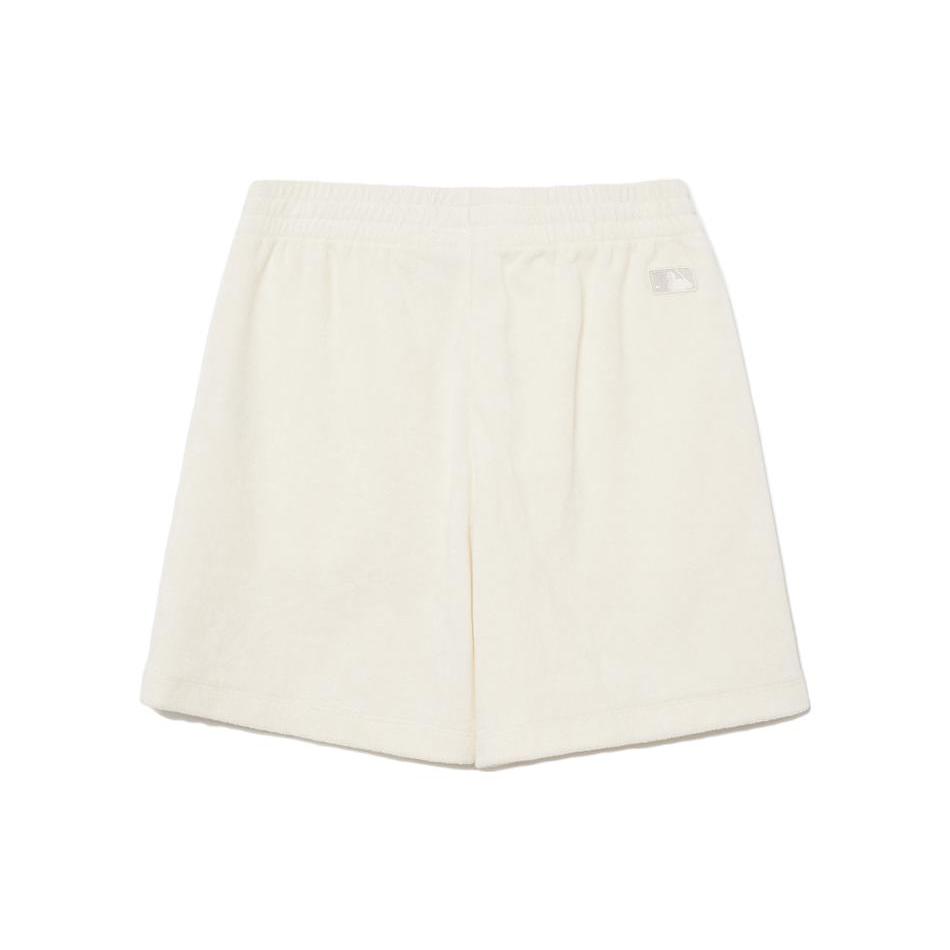 New MLB Basic Terry Shorts Casual Shorts Women's White 3FSPB0533-50CRS
