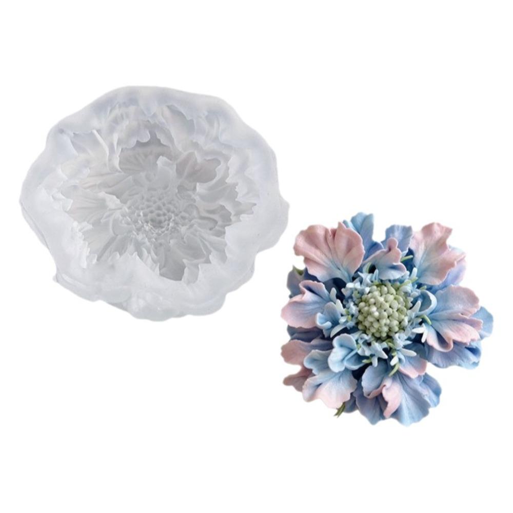 Nonstick Mousse Cake Decorating Flexible Candle Mold 3D Flower Silicone Mold  Soap Crafting