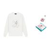 WE11DONE Teddy-print Long-sleeve Top WD-TT2-25-775-U-WH