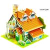 Villa House Castle Building Model 3D Cardboard Puzzle Jigsaw Toys Children's Interest Educational Toys Kids Gift