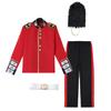 Kids Boys British Soldiers Royal Honor Guard Jacket Pants Hat Set Halloween Cosplay Costumes Role Play Outfit