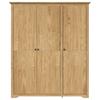 Wardrobe with Storage BODO Honey Brown 146 x 53.5 x 173 cm