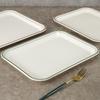 Melamine Rectangular Serving Tray for Cakes, Bread, Dinner, Fast Food, and Tea
