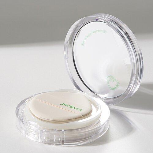 peripera Mood Vegan Glow Cushion Специальный набор (+ Сменный блок + Спонж 2 шт.) 01 Pure