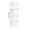 4Tier Wall Mounted Corner Shelf Shelves Display Carved Dampproof Unit Bathroom