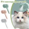 Pet Grooming Comb with Water Steam Styling for Dogs and Cats, Green Floating Comb Remover, Lint Spray Accessory, Size Adjustable