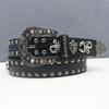 Crocodile Pattern American Western Rivets Scorpion Street Rivets Punk Men's Belt Women
