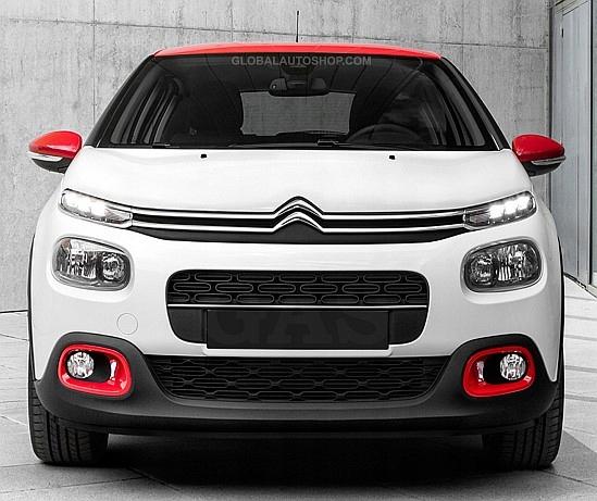Citroen C3 - Chrome Grill Mouldings Chrome Bumper Attraps Tuning