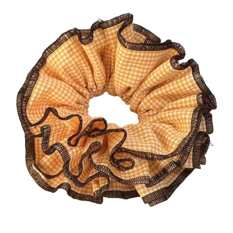 

Checkered Pattern Hair Band Women Elastic Hair Tie Elegant Durability Hairband for Everyday Wear